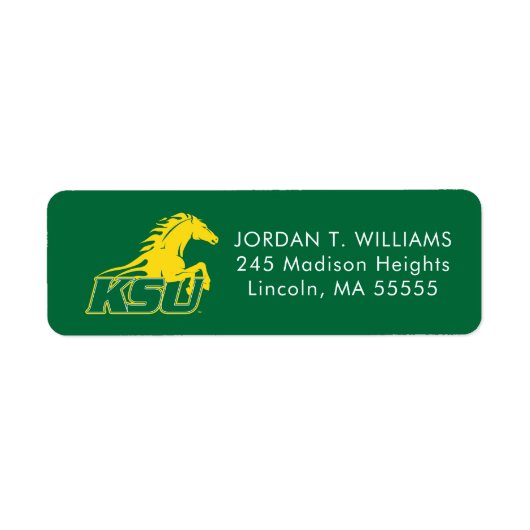 KSU Kentucky State University Afstuderen Etiket (Voorkant)