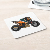 KTM 1290 SuperDuke simple style Vierkante Kartonnen Onderzetter (Schuin)