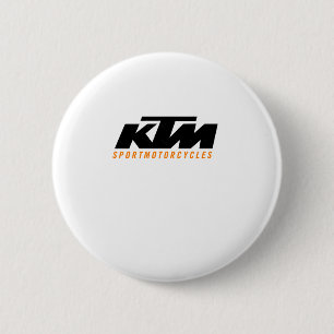 Ktm Logo Sticker2  Ronde Button 5,7 Cm