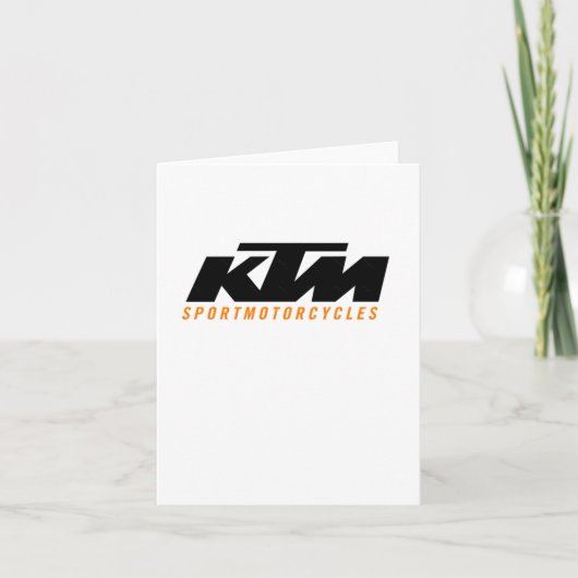 KTM LOGO STICKER 2 KAART (Voorkant)