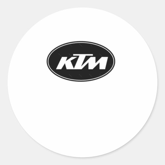 KTM-Logo-Sticker Ronde Sticker (Voorkant)