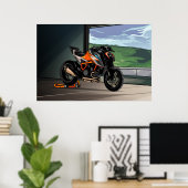 KTM SuperDuke the beast Poster (Thuiskantoor)