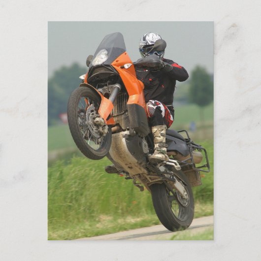 KTM Wheelie Briefkaart (Voorkant)