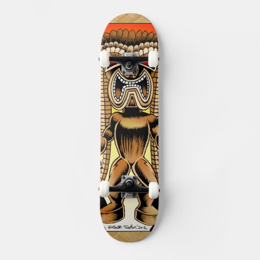 Ku, Hawaiian Tiki God Skateboard (Voorkant)
