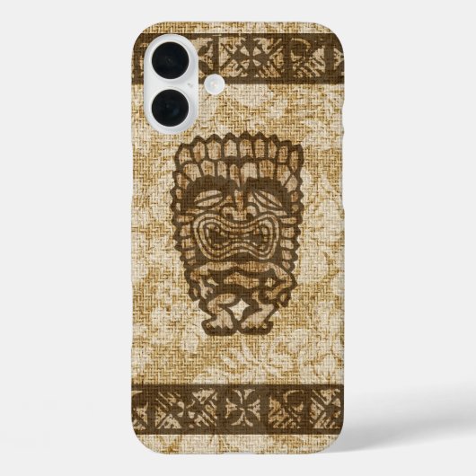 Ku-Tiki Hawaiian Tapa Hibiscus Tropical Case-Mate iPhone Case (Achterkant)