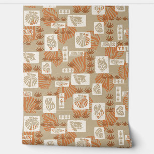 Kua Bay Hawaiaanse Onderwater Schelpen - Khaki Behang