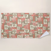 Kua Bay Hawaiian Undersea Shells - Koraal Strandlaken (Voorkant)