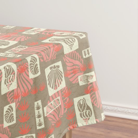 Kua Bay Hawaiian Undersea Shells Tafelkleed (Voorbeeld)