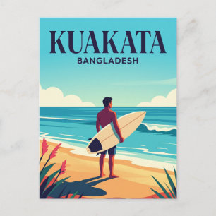 Kuakata-strand Bangladesh Briefkaart