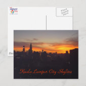 Kuala Lumpur City Skyline Briefkaart (Voorkant / Achterkant)