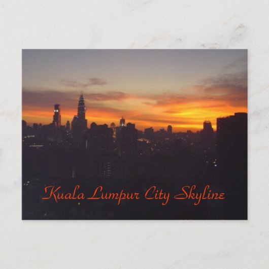 Kuala Lumpur City Skyline Briefkaart (Voorkant)