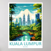 Kuala Lumpur décoration murale d'impression de voy (Devant)