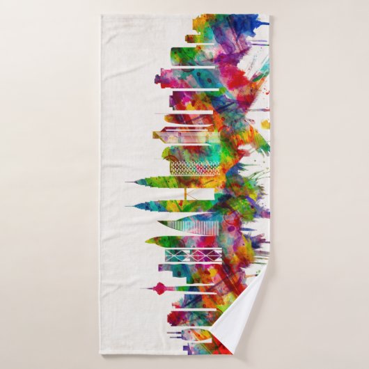 Kuala Lumpur Malaisie Skyline (Serviette de bain)