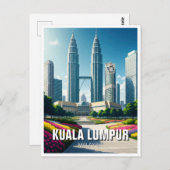 Kuala Lumpur Maleisië Briefkaart (Voorkant / Achterkant)