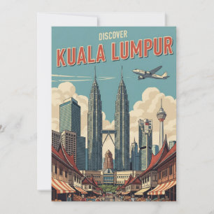 Kuala Lumpur Maleisië Feestdagenkaart
