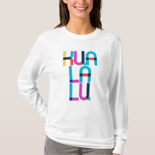 Kuala Lumpur Maleisië Pop Art Letters T-shirt