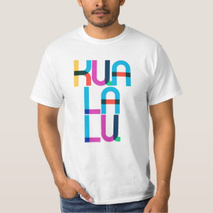 Kuala Lumpur Maleisië Pop Art Letters T-shirt