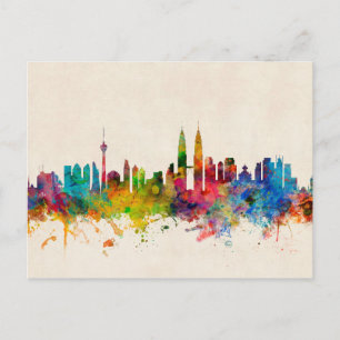 Kuala Lumpur Maleisië Skyline Briefkaart