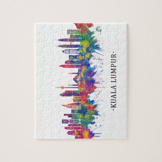Kuala Lumpur Maleisië Skyline Legpuzzel (Verticaal)