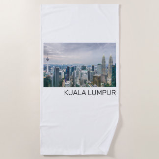 Kuala Lumpur Maleisië Skyline  souvenir Strandlaken