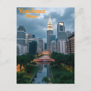 Kuala Lumpur Maleisië Vintage Reizen Briefkaart