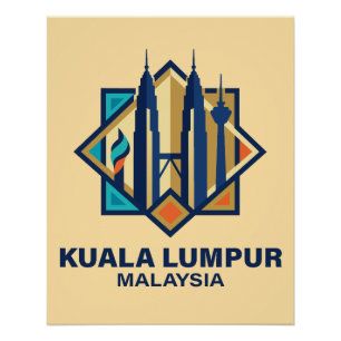 Kuala Lumpur Maleisië Zuidoost-Azië Perfect Poster