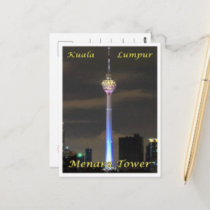 Kuala Lumpur Menara Tower - Maleisië - Briefkaart