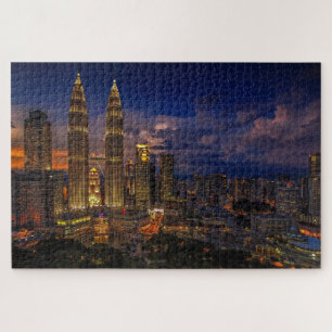 Kuala-Lumpur nachtscene Legpuzzel