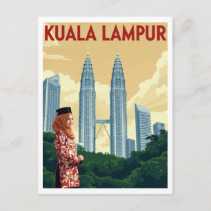 Kuala Lumpur Petronas Twin Torens Briefkaart