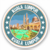 Kuala Lumpur Sticker (Voorkant)