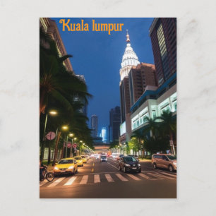 Kuala Lumpur vintage reizen Briefkaart
