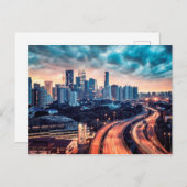 Kuala Lumpur-zonsondergang Briefkaart (Voorkant / Achterkant)
