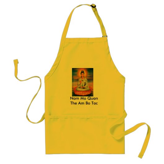Kuan Yin Apron met gebed Standaard Schort (Voorkant)