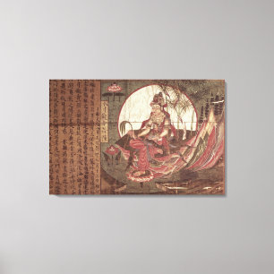 Kuan-yin, godin van compassie canvas afdruk