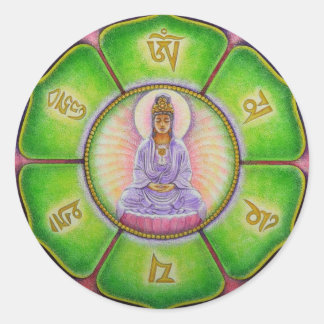 Kuan Yin "Om Mani Padme Hum" Sticker