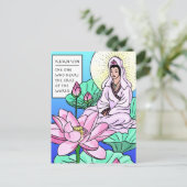 Kuan Yin, Quan Yin, hoort je kruiden Briefkaart (Staand voorkant)