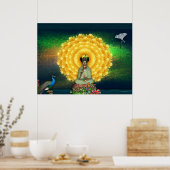 Kuan Yin Wall Tapestry Poster (Keuken)