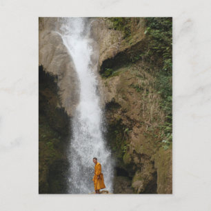 Kuang Sii Waterfall Monk Briefkaart