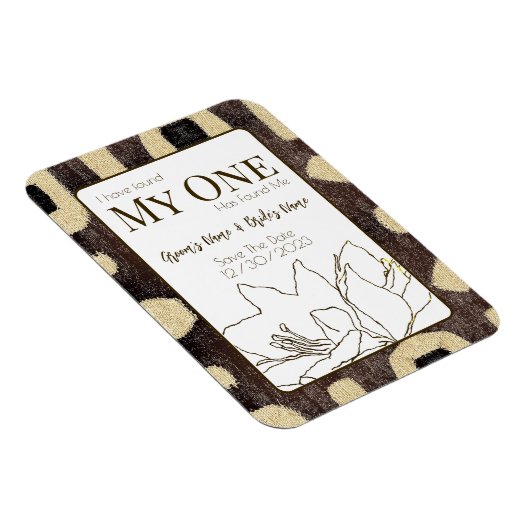 Kuba Cloth Pattern Tribal African Save the Date Magneet (Rechterzijde)