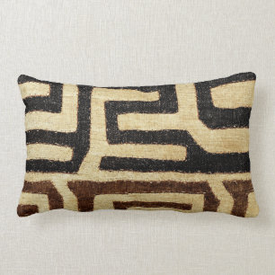 Kuba Cloth Pillow, 8/18 Lumbar Lighter Kussen