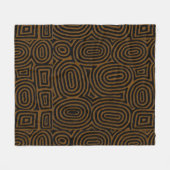 Kuba Heritage geometrische fleece deken (Voorkant (Horizontaal))