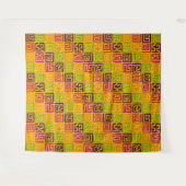 Kuba Style Pattern 071019 - kleurrijk Wandkleed (Voorkant (horizontaal))