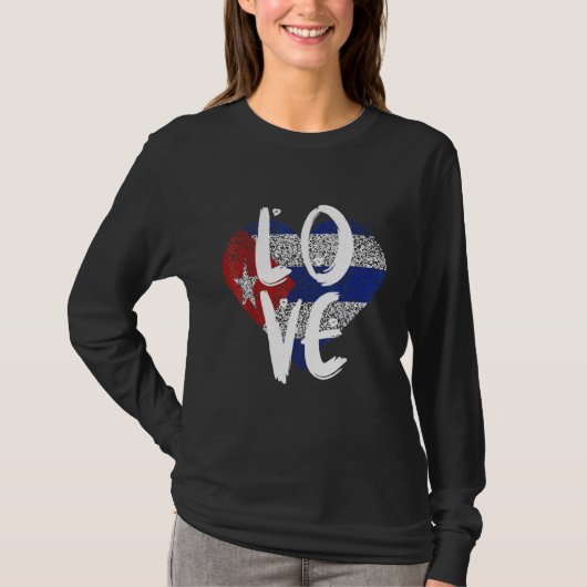 Kuba Vlag Cubaan Cubaanse Trots T-shirt (Voorkant)