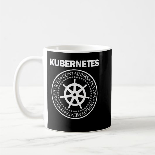 Kubernetes devooit programmeercontainer docker koffiemok (Links)