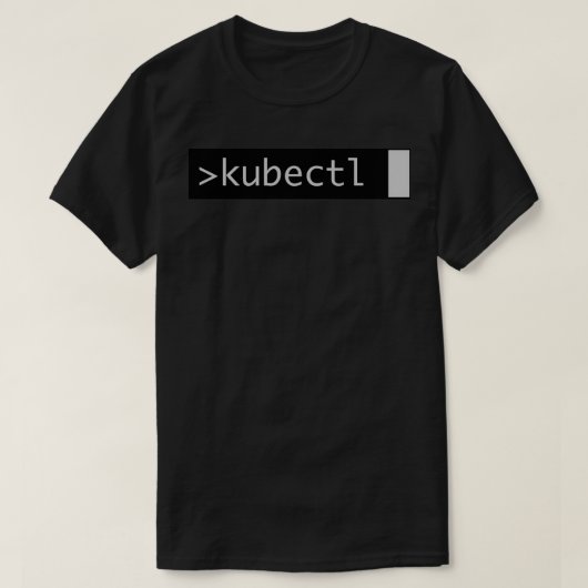 Kubernetes Terminal Geeky T-shirt (Design voorkant)
