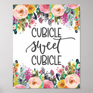 Kubicle, kantoor decor poster