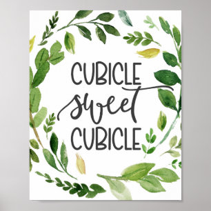 Kubicle, kantoor decor poster