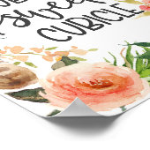 Kubicle, kantoor decor poster (Hoek)