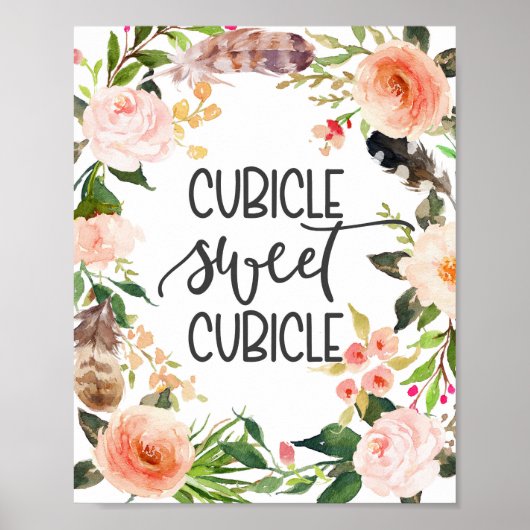 Kubicle, kantoor decor poster (Voorkant)