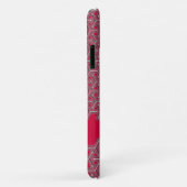Kubisch jouw naam polymeer rood patroon Case-Mate iPhone case (Achterkant/rechts)